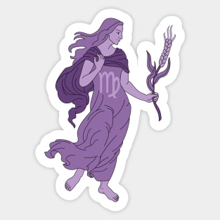 Virgo (Light Purple) Sticker